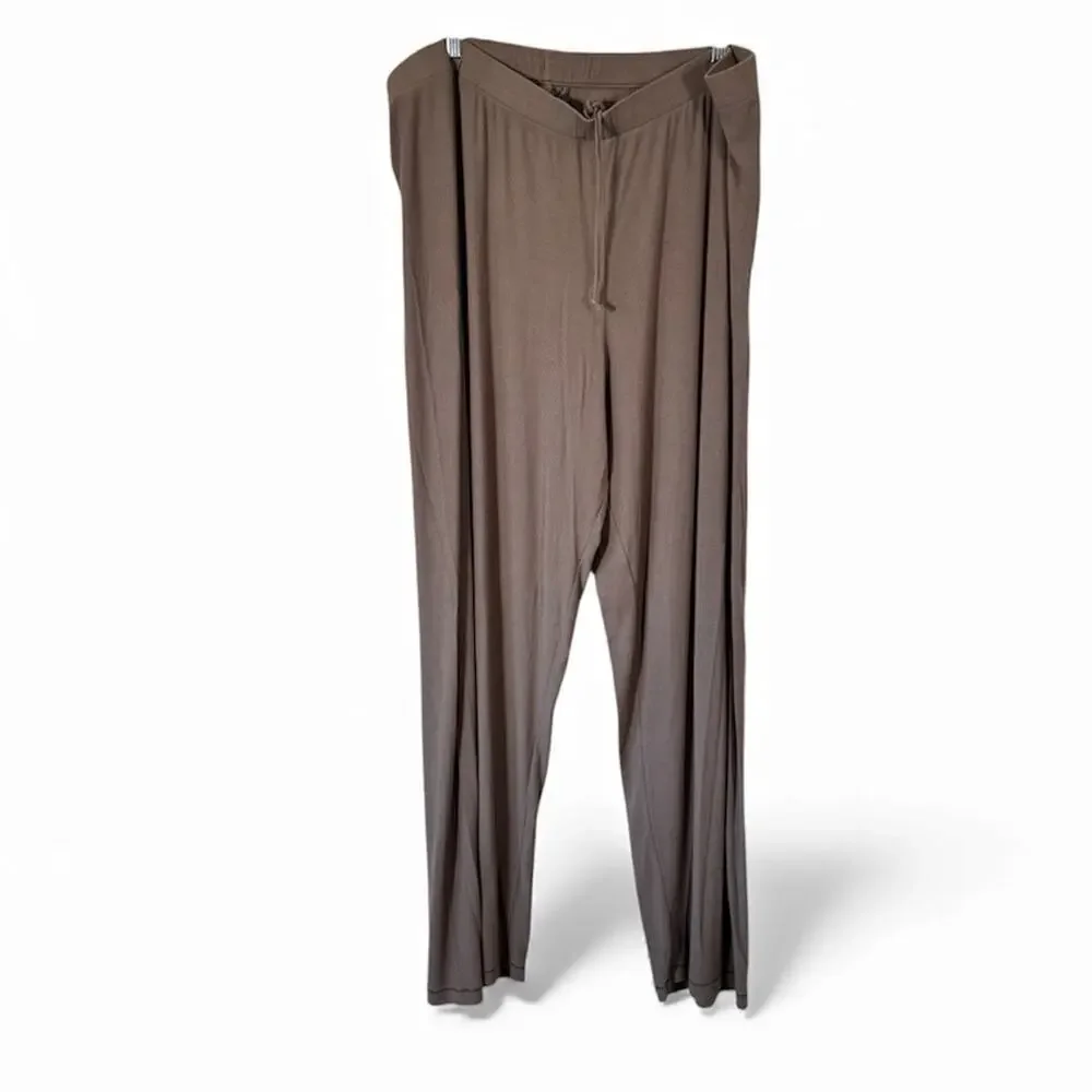 Skims Green Drawstring Waist Casual Lounge Pants Women’s 4X Wide Leg Comfy